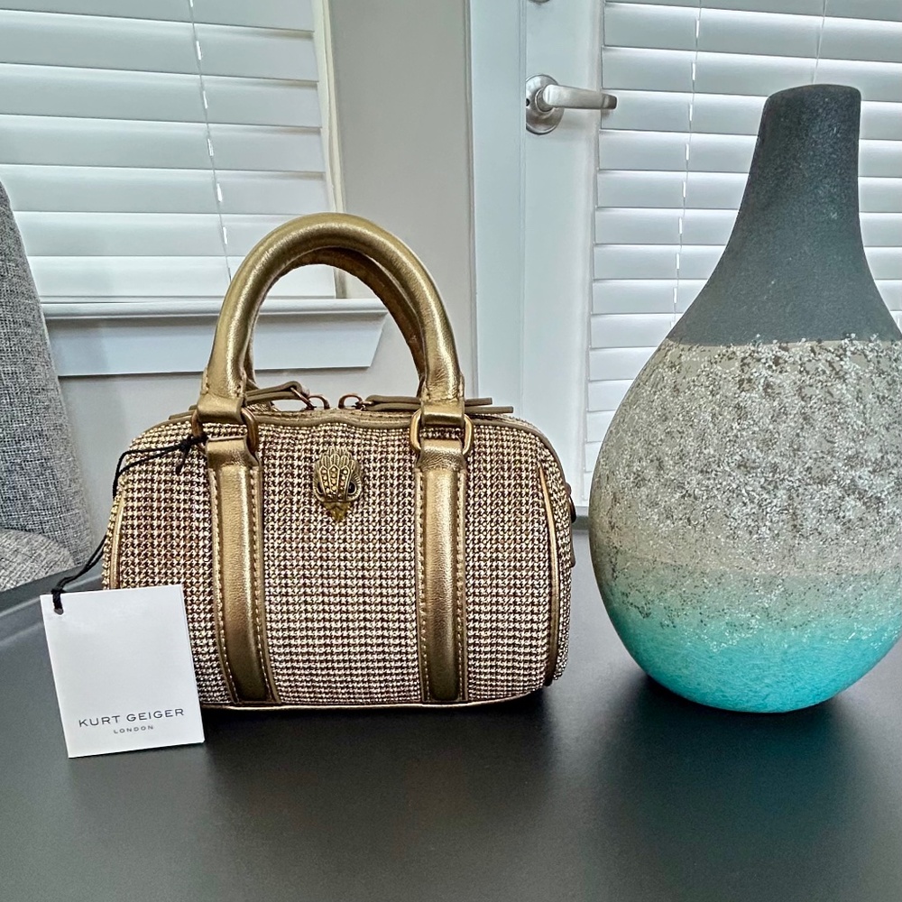 Kurt Geiger Gold Crossbody Mini Kensington